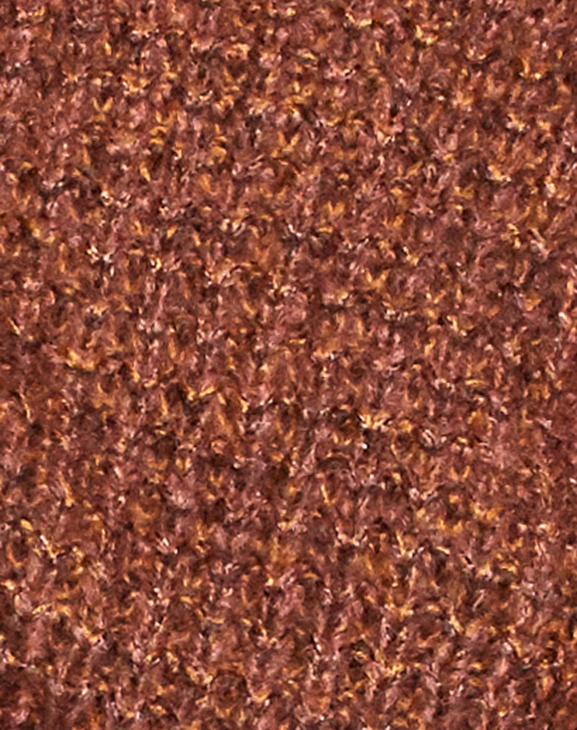 Caribou Jumper in Chunky Knit Black and Ginger