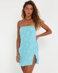 Datista Mini Dress in Satin Rose Bachelor Blue